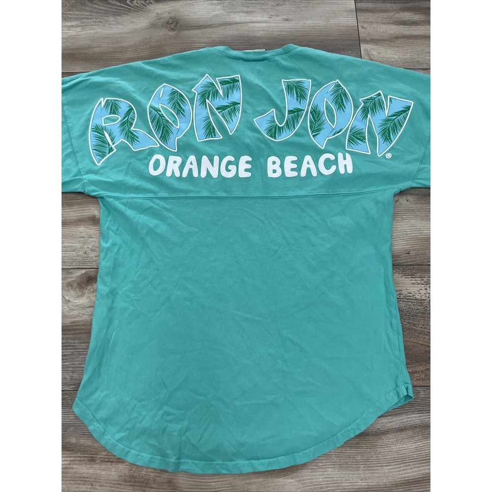 Ron Jon Surf Shop Orange Beach Womens Spirit Jersey Teal Long Sleeve T-Shirt S - Picture 2 of 4